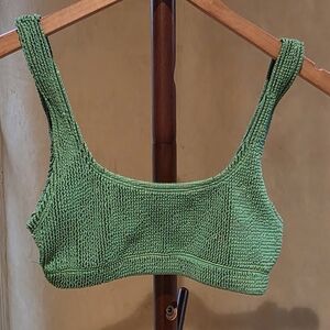 Green Knit Women's Bralette